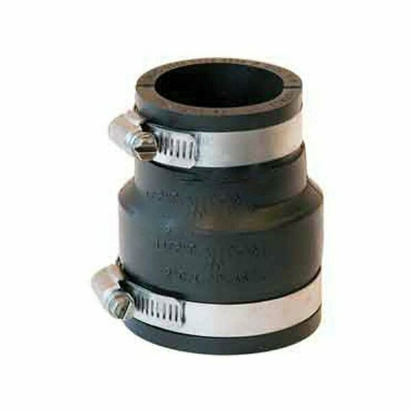 American Imaginations 1.5 in. Black Rubber Flexible Coupling AI-37987